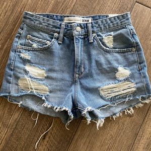 Lovers + friends denim jack shorts